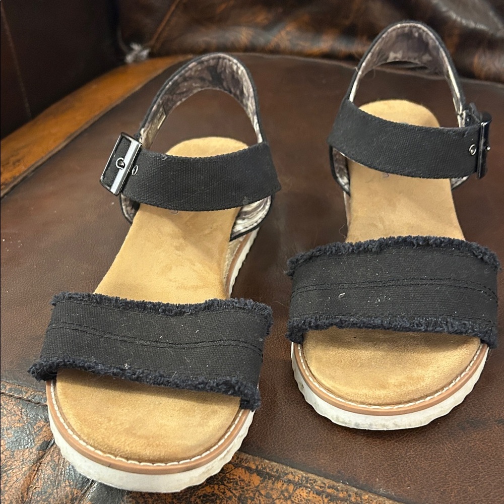 Black Strappy Sandals